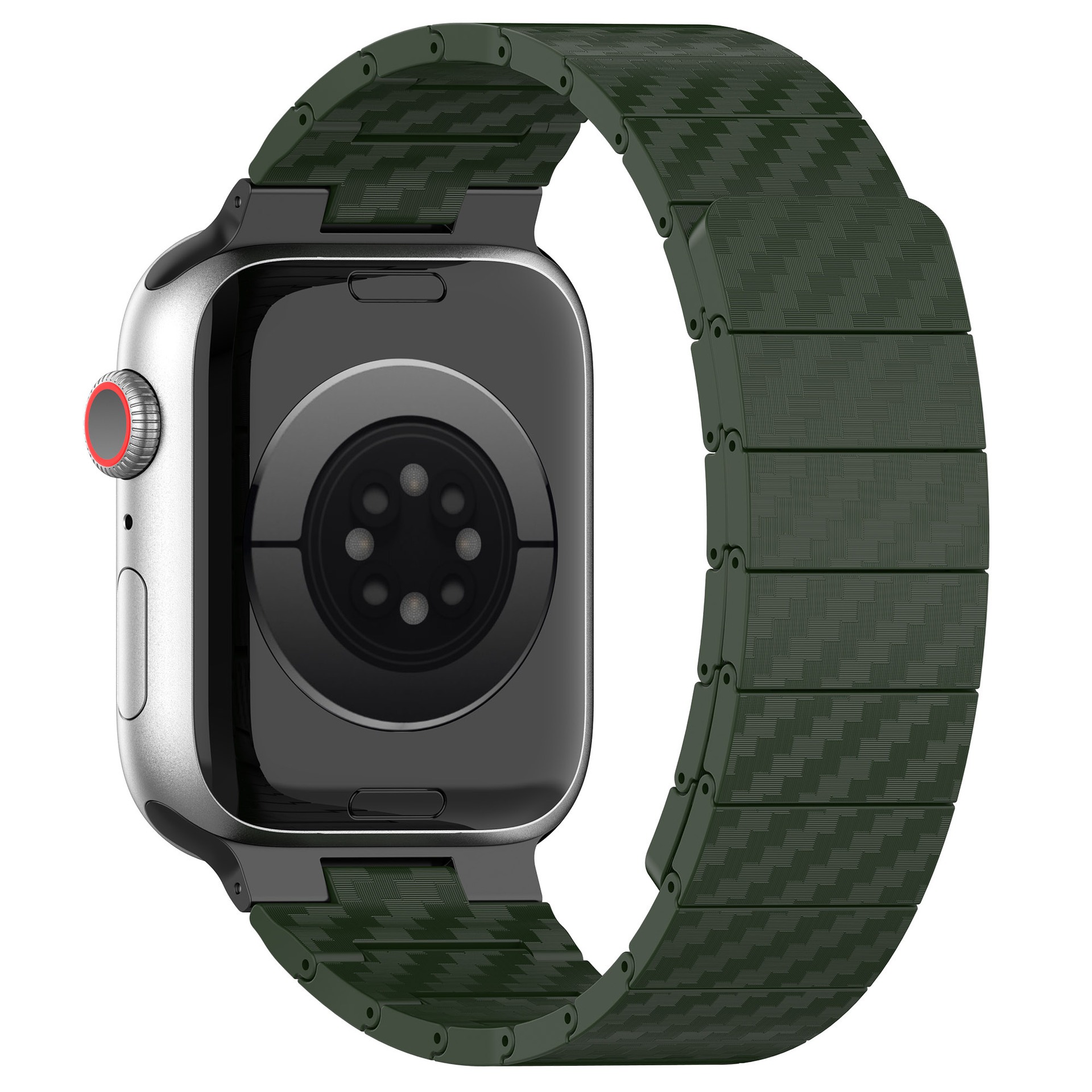 Watch Band Suitable for Apple Watch iWatch Watch Band Carbon Fiber Magnetic Apple Watch Band - Image 5
