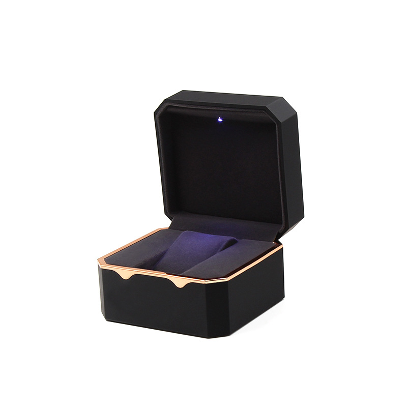 Anise Gold Edge Watch Box With Lights Watch Storage Box Watch Box Brand Watch Box Watch Gift Box - Image 4