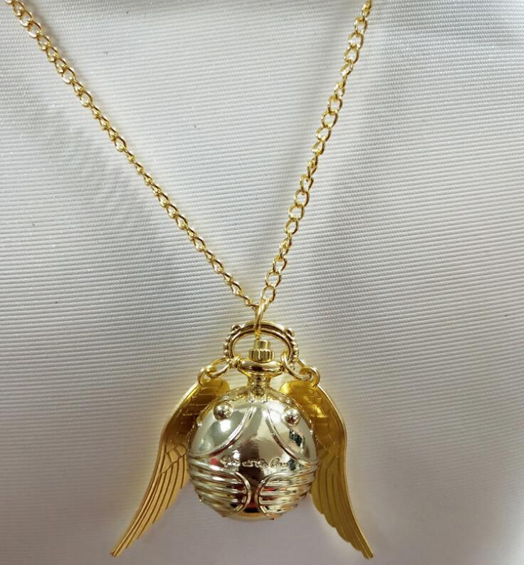 Necklace Golden Watch Ball Potter Quartz Pocket Watch - Image 5