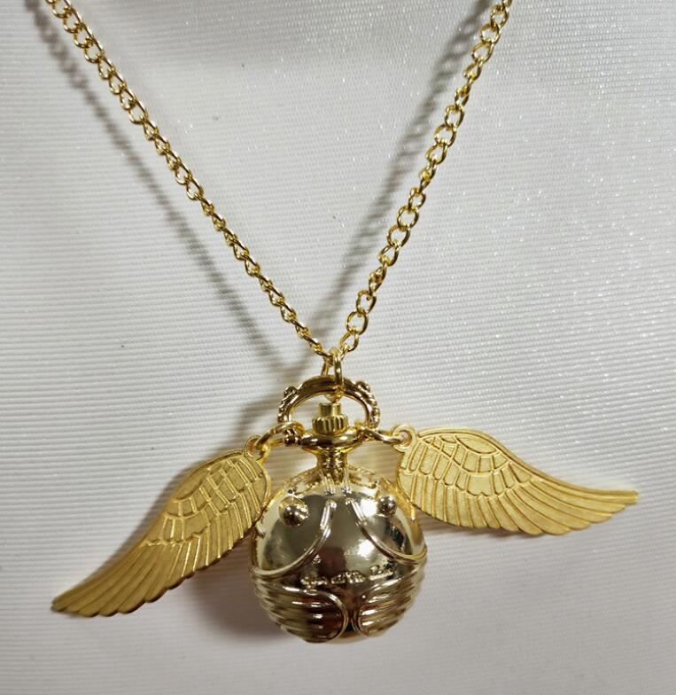 Necklace Golden Watch Ball Potter Quartz Pocket Watch - Image 4