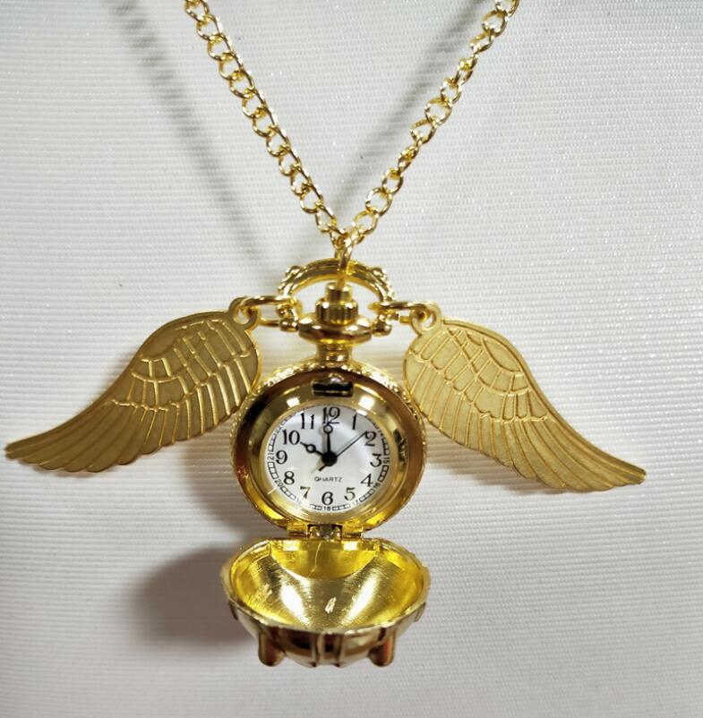Necklace Golden Watch Ball Potter Quartz Pocket Watch - Image 6